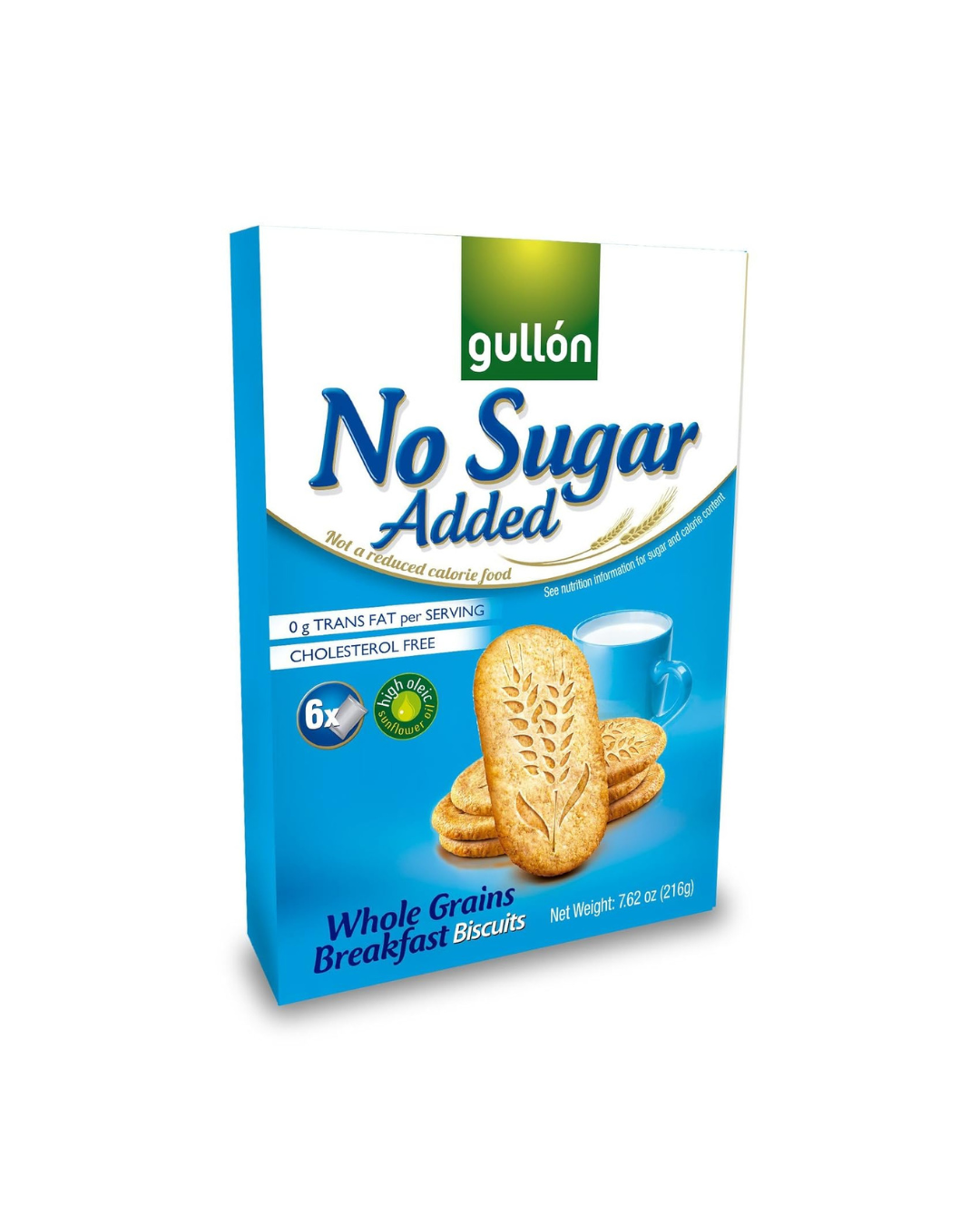 Gullon No Sugar Added Breakfast Biscuits with Whole Grains