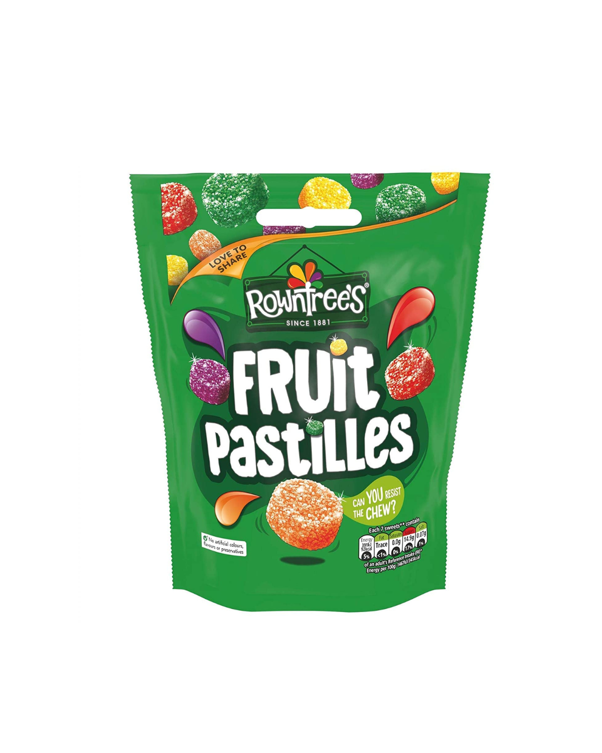 Rowntree's Fruit Pastilles Sweets Sharing Bag