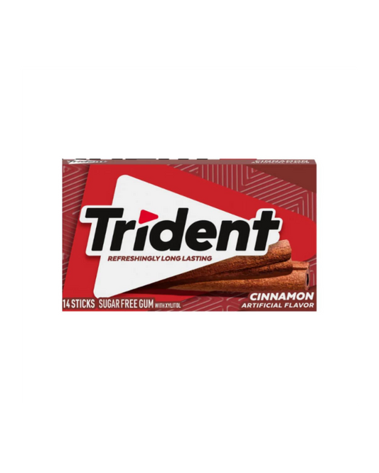 Trident Sugar Free Chewing Gum Cinnamon Flavor