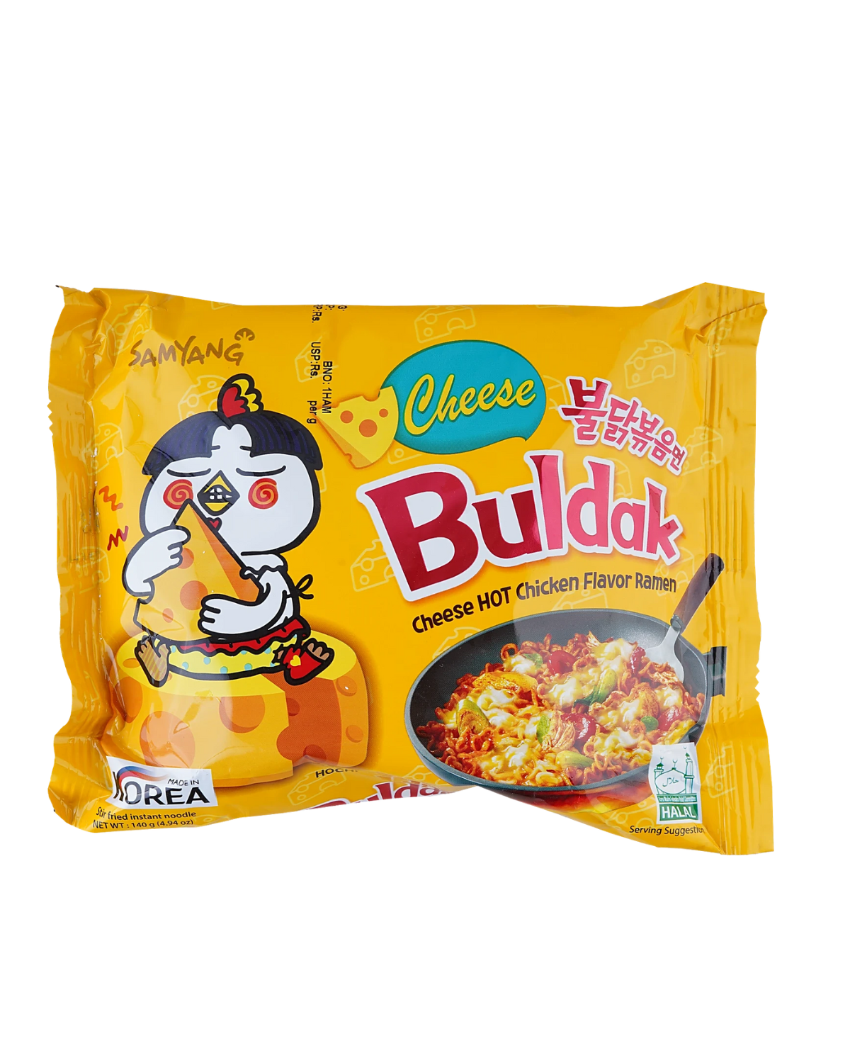 Samyang Buldak Ramen Noodles - Cheese Hot Chicken Flavour