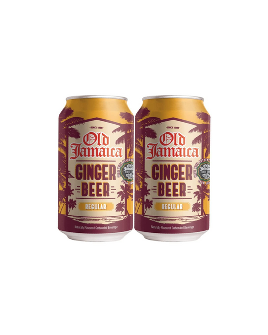 Old Jamaica Regular Ginger Beer Can - Pack of 2