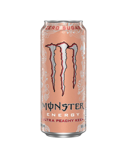 Monster Energy Ultra Peachy Keen, Sugar Free Energy Drink