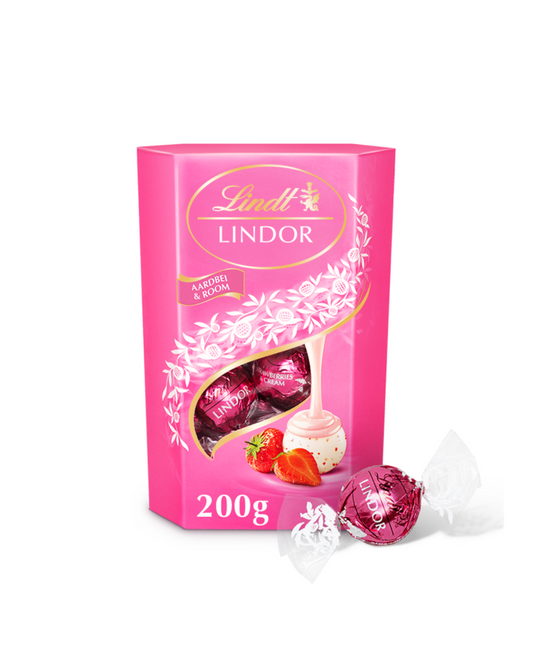 Lindt Lindor Strawberry & Cream Chocolate Truffles