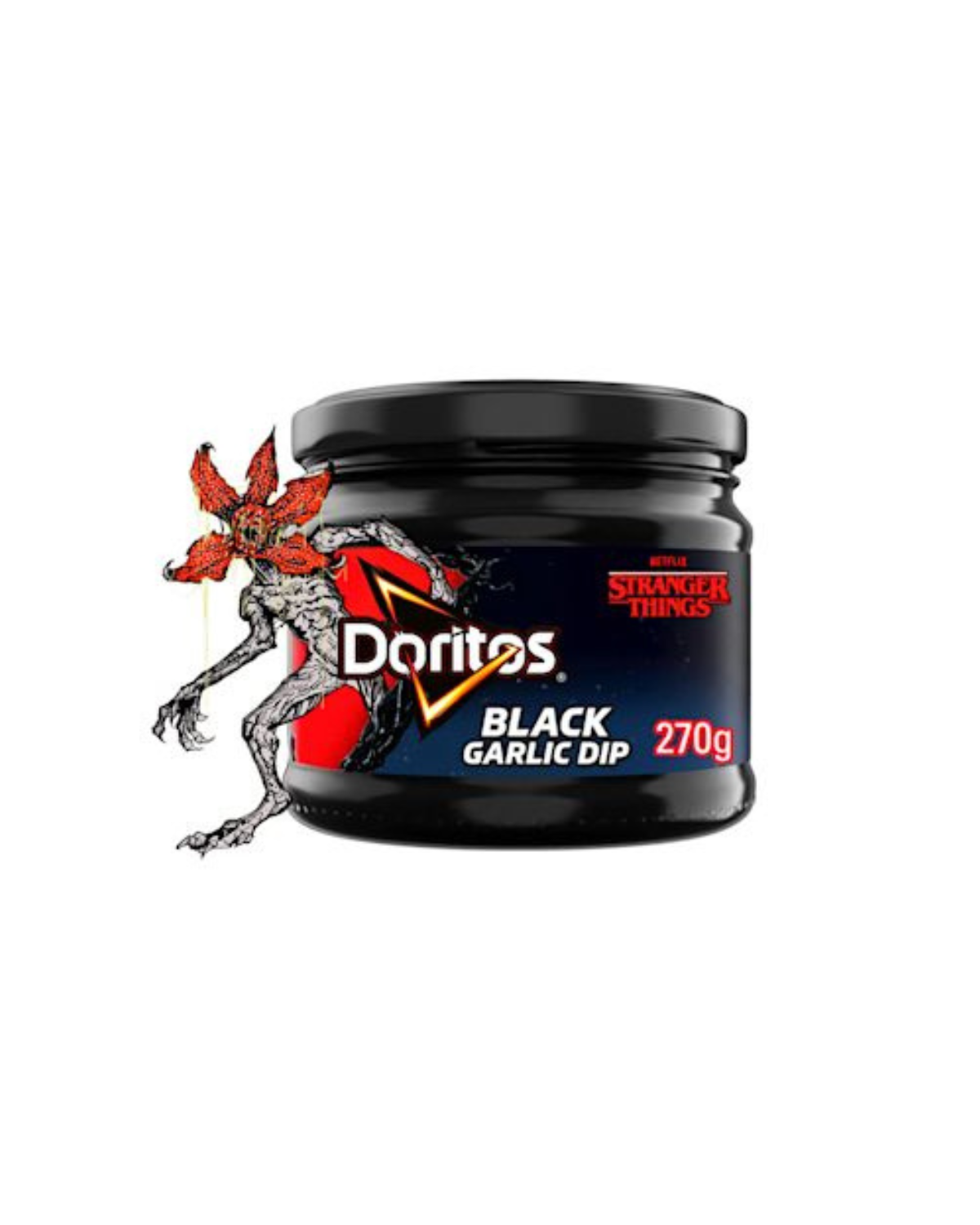 Stranger Things Doritos Black Garlic Dip