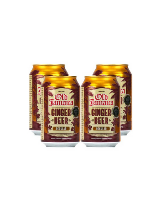 Old Jamaica Regular Ginger Beer Can - Pack of 4